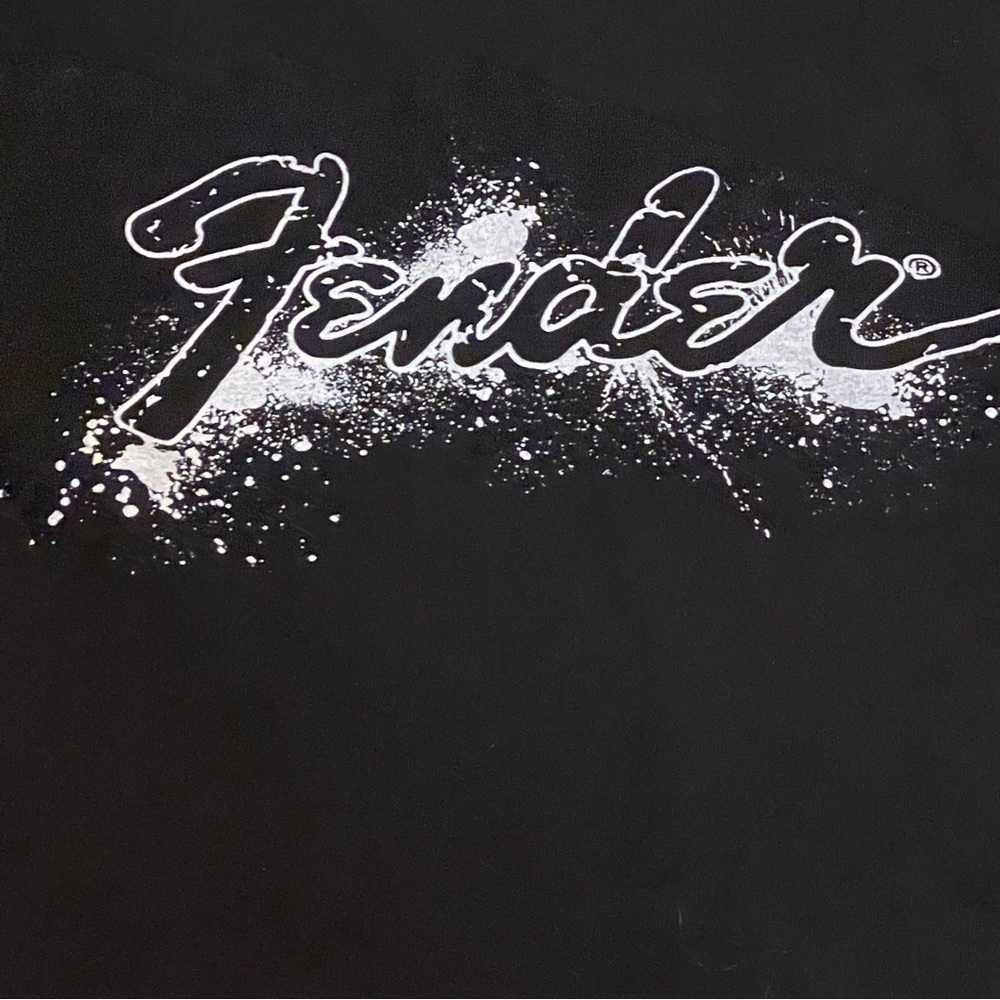 NWT Fender Rock and Roll Lifestyle Black and White Long Sleeve T-Shirt Size  XXL - Picture 3 of 16